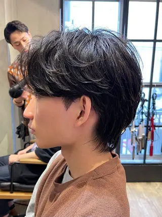 ショート パーマ メンズ amie高崎所属・高崎メンズパーマ 髪質改善TAKEのヘアスタイル