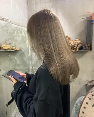 セミロング カラー 似合わせカラー🫶 小川千波のヘアスタイル