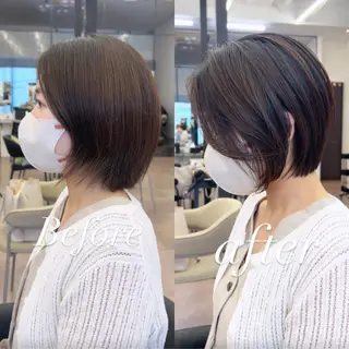 ショート 縮毛矯正支持率N O.1あおい🕊️✨のヘアスタイル