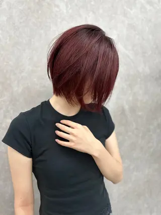 ショート カラー 似合わせスタイル 岡田勇哉のヘアスタイル