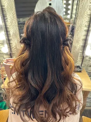 セミロング ヘアアレンジ hair make  Lucciのヘアスタイル