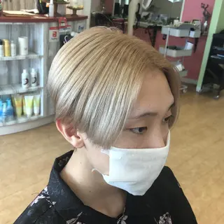 ショート カラー メンズ 髪質改善 山本翔大🍋のヘアスタイル