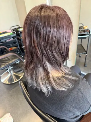 ミディアム 髪質改善⚡️カラー 🍀武久 誠🍀のヘアスタイル