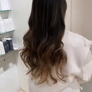 ロング カラー ❁⃘ ち だ り さ ❁⃘のヘアスタイル