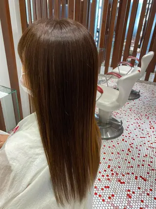 ロング 中谷 明日香のヘアスタイル