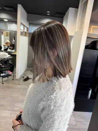ミディアム カラー ハイライト/髪質改善 ans/黒木 和大のヘアスタイル