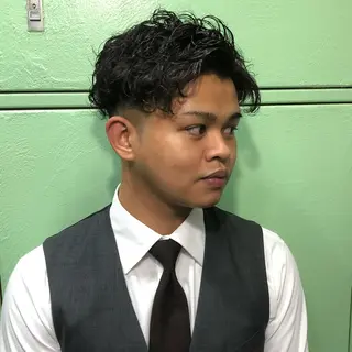 メンズ Le'a所属・渋谷/フェード/ 國分 翔のヘアスタイル