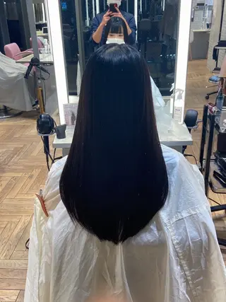ロング カラー 玉川 京のヘアスタイル
