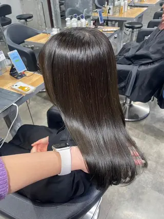 ヘアアレンジ ロング 韓国うる艶ベージュ 🤎まなかのヘアスタイル
