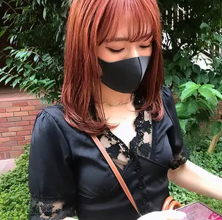 セミロング カラー 💎【髪質改善カラー 艶髪×縮毛矯正】💎のヘアスタイル