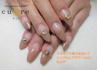 ロング ネイル ネイルサロン Cureのネイルデザイン