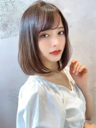 ミディアム 美髪/カラー 美容院🌈渡辺隼也のヘアスタイル