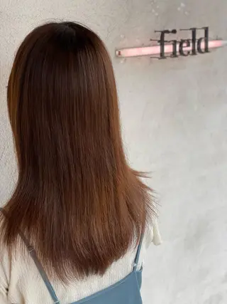 セミロング 髪質改善　field チカモリ　ヒカルのヘアスタイル