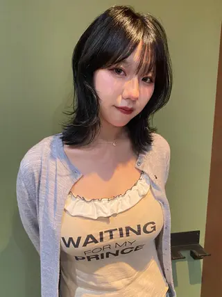 ミディアム カラー mai / linoah˚✧のヘアスタイル