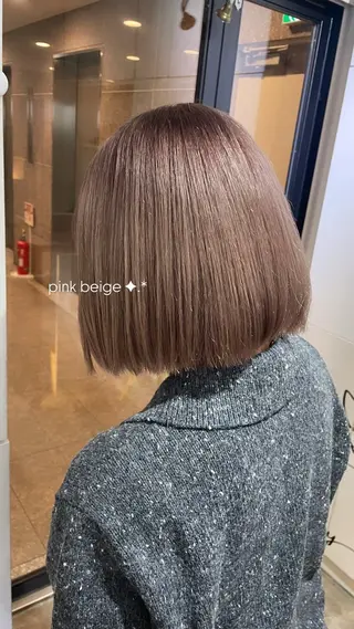 ミディアム カラー おくにし はなのヘアスタイル