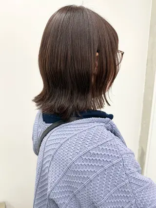 ミディアム 小顔ボブ/お悩み解決 /ボブパーマ/とういのヘアスタイル