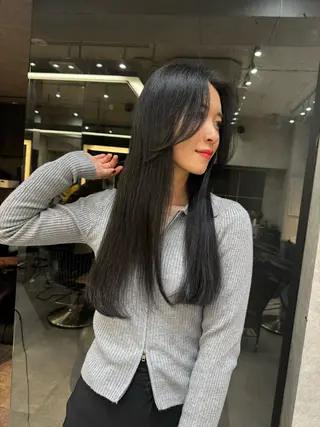 ロング 池袋/韓国/レイヤー 髪質改善/村上けいとのヘアスタイル