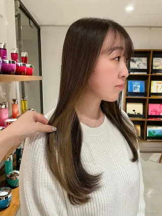 ロング カラー ヴェリーテ所属・🎀仙台/ワンカラー /ありさ🎀のヘアスタイル