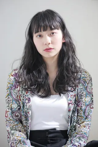 セミロング カラー 福岡天神⭐︎ lotyのヘアスタイル