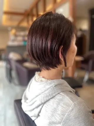 ショート 加藤 実穂のヘアスタイル