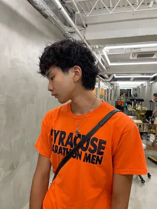 パーマ メンズ メンズカット パーマ[佐橋]のヘアスタイル