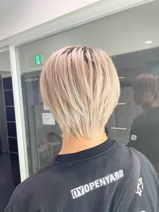 ショート カラー ヘアアレンジ メンズ 艶カラー の達人のヘアスタイル