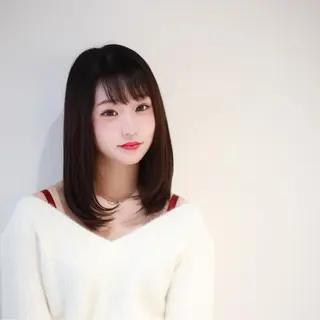 ミディアム カラー なりたいが叶う ながしまじゅんきのヘアスタイル