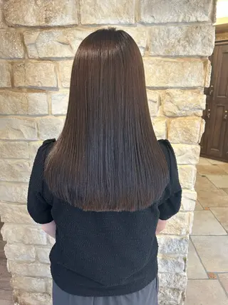 ロング Mei /オリーブ カラー/アレンジのヘアスタイル