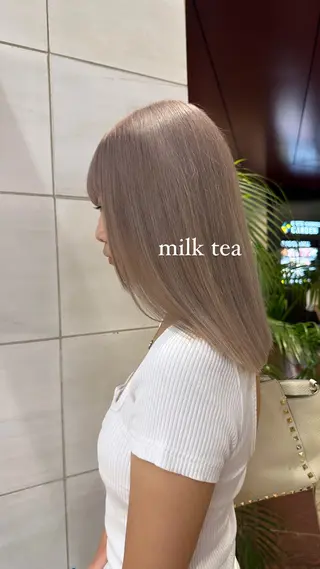 ロング カラー ハイトーン/ブリーチ カラー/SHOGOのヘアスタイル