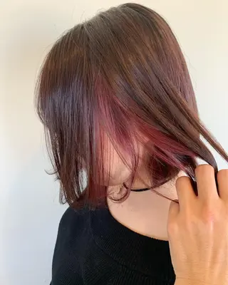 ミディアム カラー 宮本 円のヘアスタイル