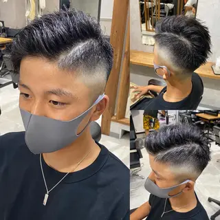 メンズ R/🤎 パーマ&ブリーチ🔥のヘアスタイル