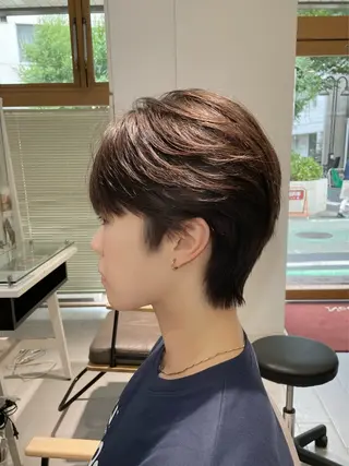 ショート パーマ メンズ 韓国ヘア/ニュアンス パーマ　kaitoのヘアスタイル