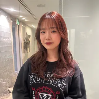 セミロング 大谷美佳/レイヤー カット/ツヤ髪のヘアスタイル