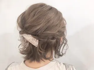 ミディアム カラー ヘアアレンジ ショートボブ💗 ヤマネシオリのヘアスタイル