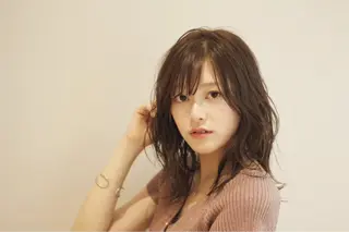 セミロング GO TODAY  SHAiRE SALON 名古屋店所属・艶カラー/髪質改善/ 西　大喜(ひろき)のヘアスタイル