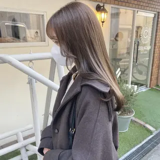 ロング カラー otoha✳︎ くすみカラーのヘアスタイル