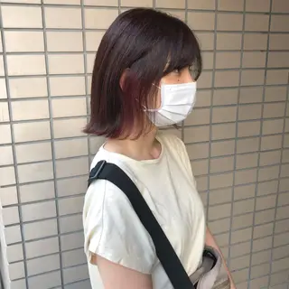 ミディアム キノシタ ナオユキのヘアスタイル