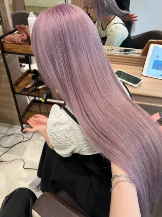 ロング カラー ブリーチ/デザイン 💎ryuyaのヘアスタイル