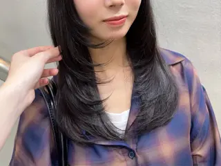 ミディアム Keina/ カットモデル募集のヘアスタイル