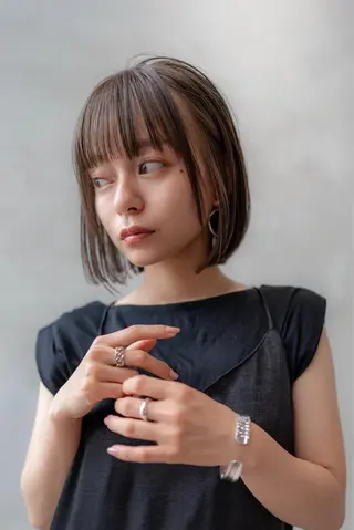 ショート カラー RAF TOKYO所属・10月限定モニター 髪質改善美髪矯正のヘアスタイル