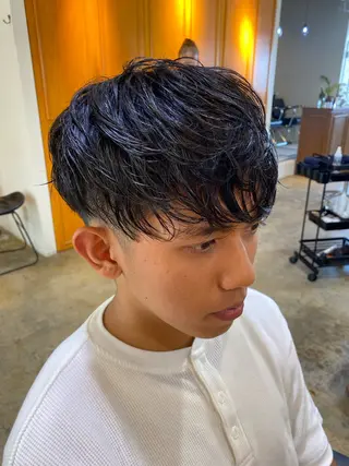 ショート メンズ レイヤーボブ/ 艶カラー/サナ🌼のヘアスタイル