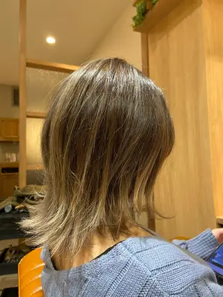 ミディアム カラー Love&Hair Breit/店長下川のヘアスタイル