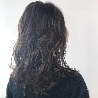 ミディアム カラー Lien 深井店のヘアスタイル