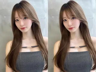 ロング MASHU韓国ヘア/ レイヤー/透明感カラのヘアスタイル