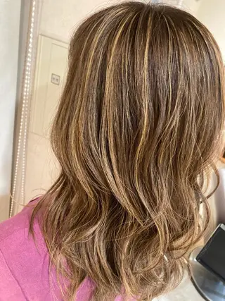 ロング カラー 髪質改善/透明感 カラー/内藤有須加のヘアスタイル