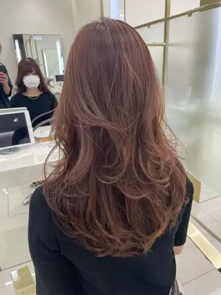 ロング カラー COA GINZA 空也/前髪/顔まわりのヘアスタイル