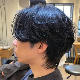 ショート パーマ メンズ lana hair  新宿髪質改善トリートメント新宿三丁目【ラナヘアー】所属・新宿メンズ専門 髪質改善パーマ特化のヘアスタイル
