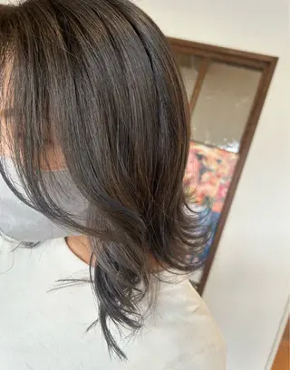 ミディアム カラー 徳 永のヘアスタイル