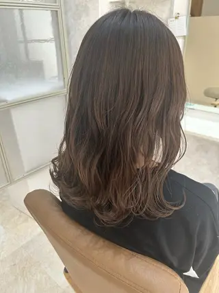 ミディアム 💙まこと💙艶 カラー(Rico)のヘアスタイル