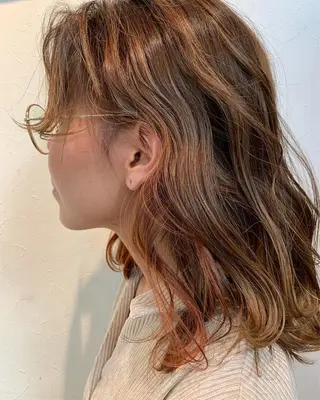 カラー 髪質改善ストレート/ ブリーチ／渋谷　福田のヘアスタイル